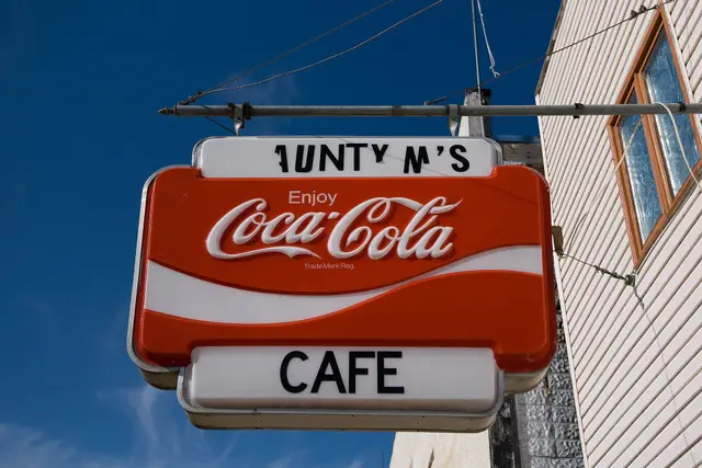 Aunty M's Cafe sign